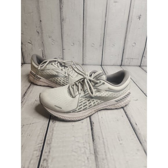 Brooks Shoes - Brooks Adrenaline GTS 21 Running Shoes, Women's Size 9 B, White/Gray